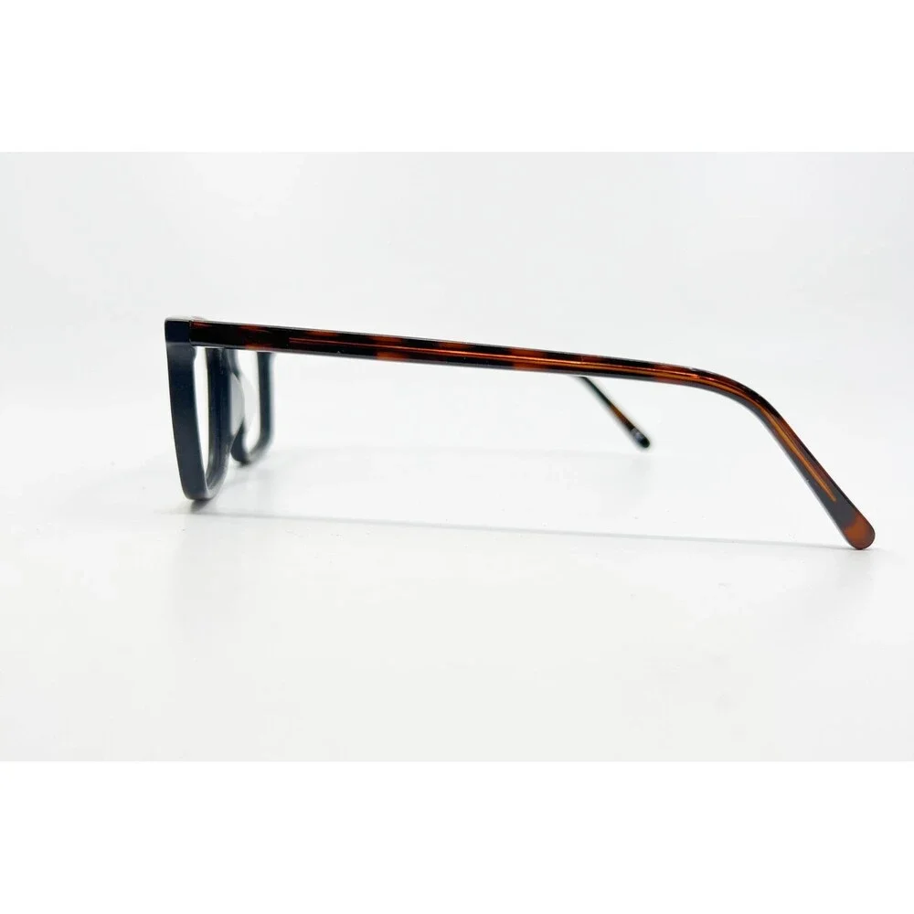 GreenLove Eyeglasses Mens Matte Black Tortoise Rectangular GLHM1001 56-16-145